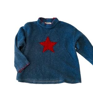 Tasha Polizzi for T.P. Saddleblanket & Co Blue Americana Star Sweater